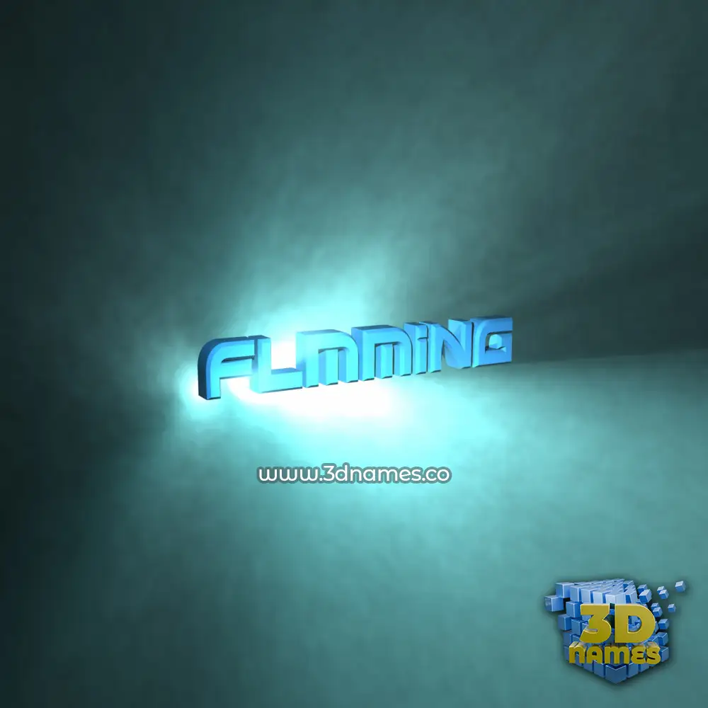 flmming in Light Shine style - 3D name wallpaper
