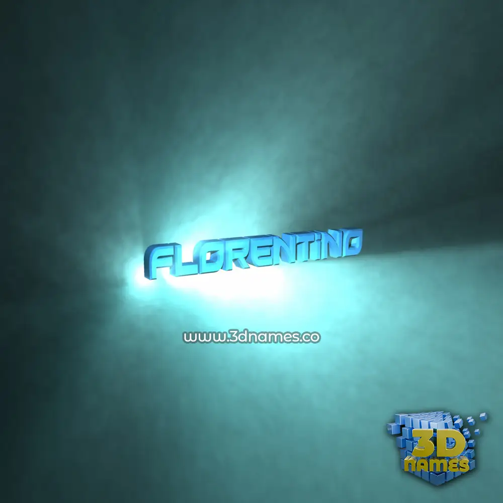 florentino in Light Shine style - 3D name wallpaper