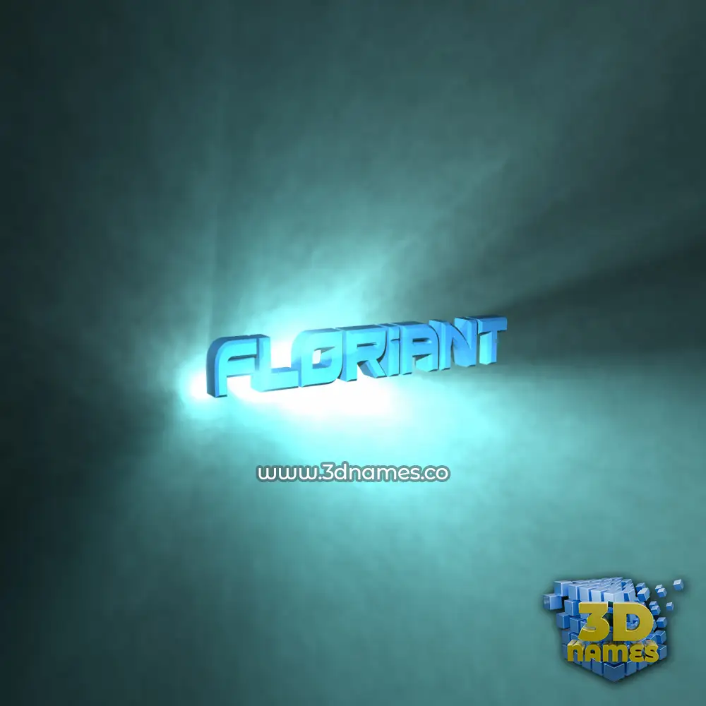 floriant in Light Shine style - 3D name wallpaper