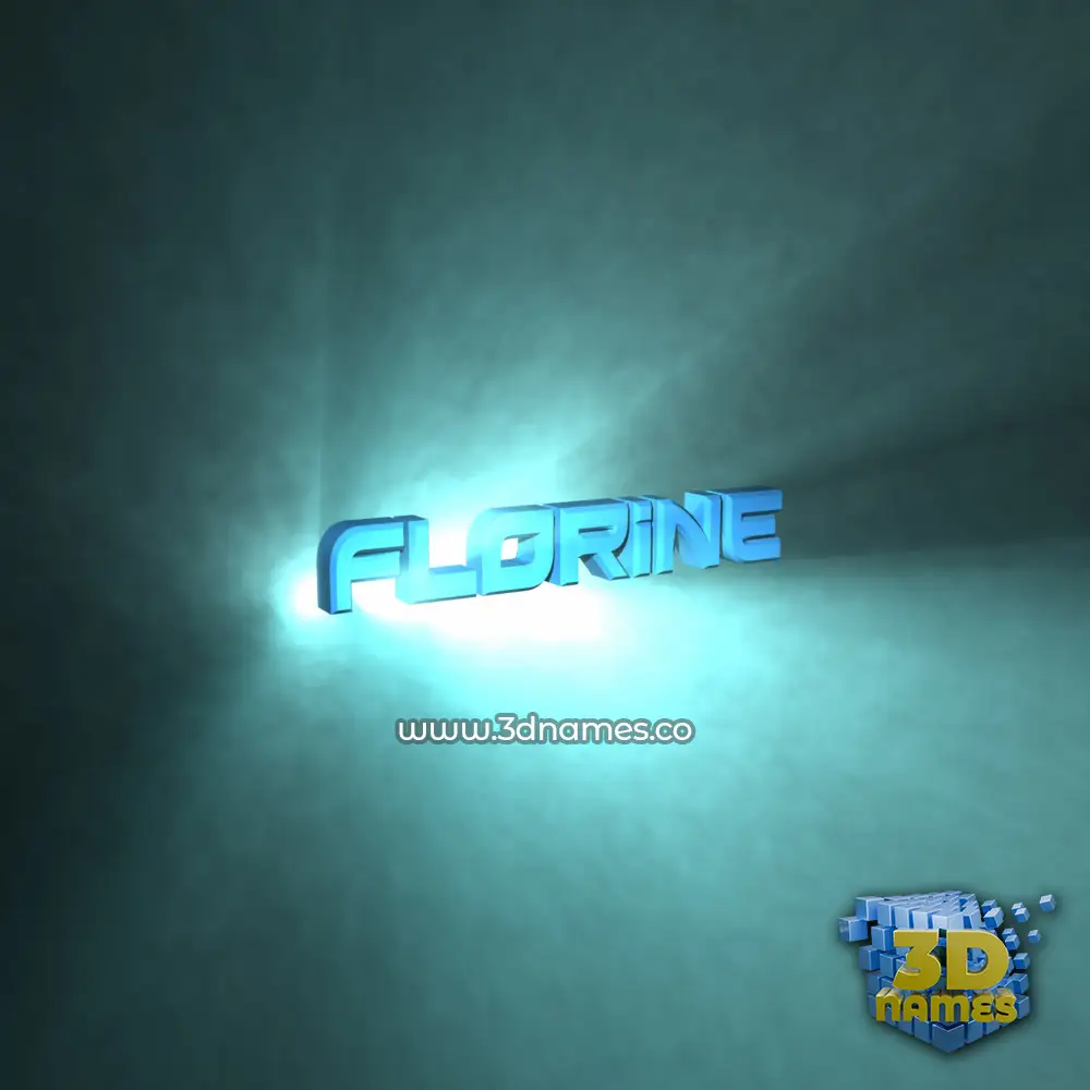 florine in Light Shine style - 3D name wallpaper