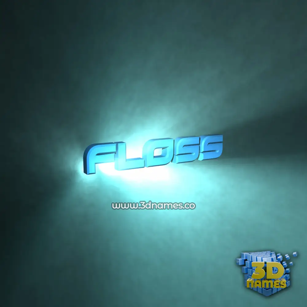 floss in Light Shine style - 3D name wallpaper
