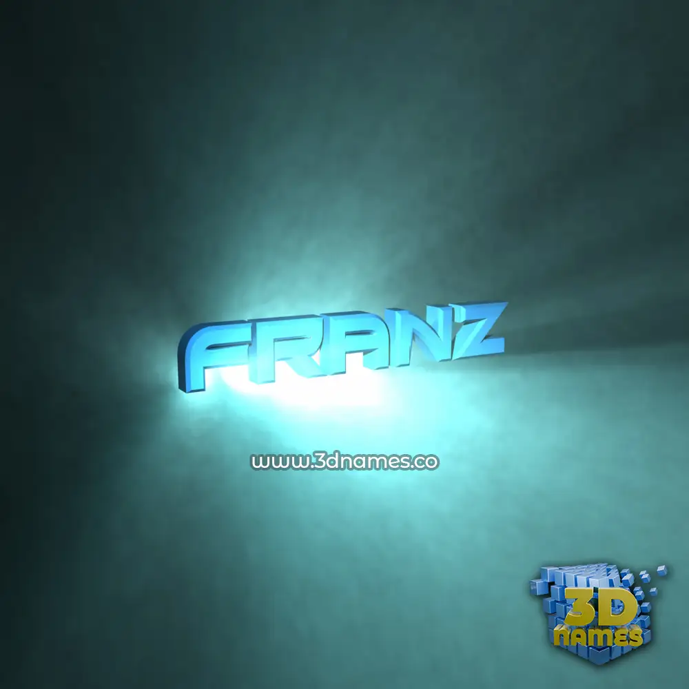 franz in Light Shine style - 3D name wallpaper
