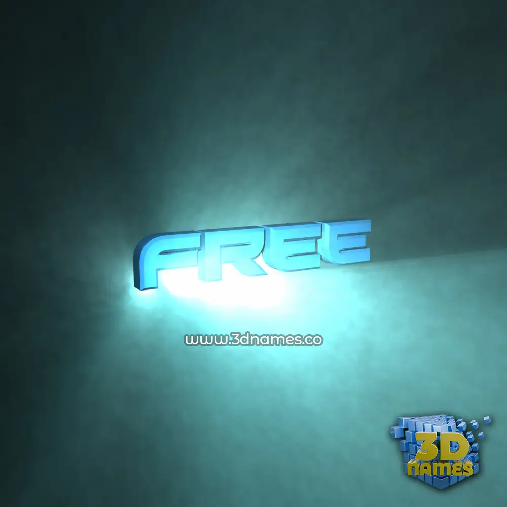 free in Light Shine style - 3D name wallpaper