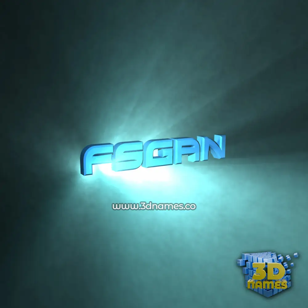 fsgan in Light Shine style - 3D name wallpaper