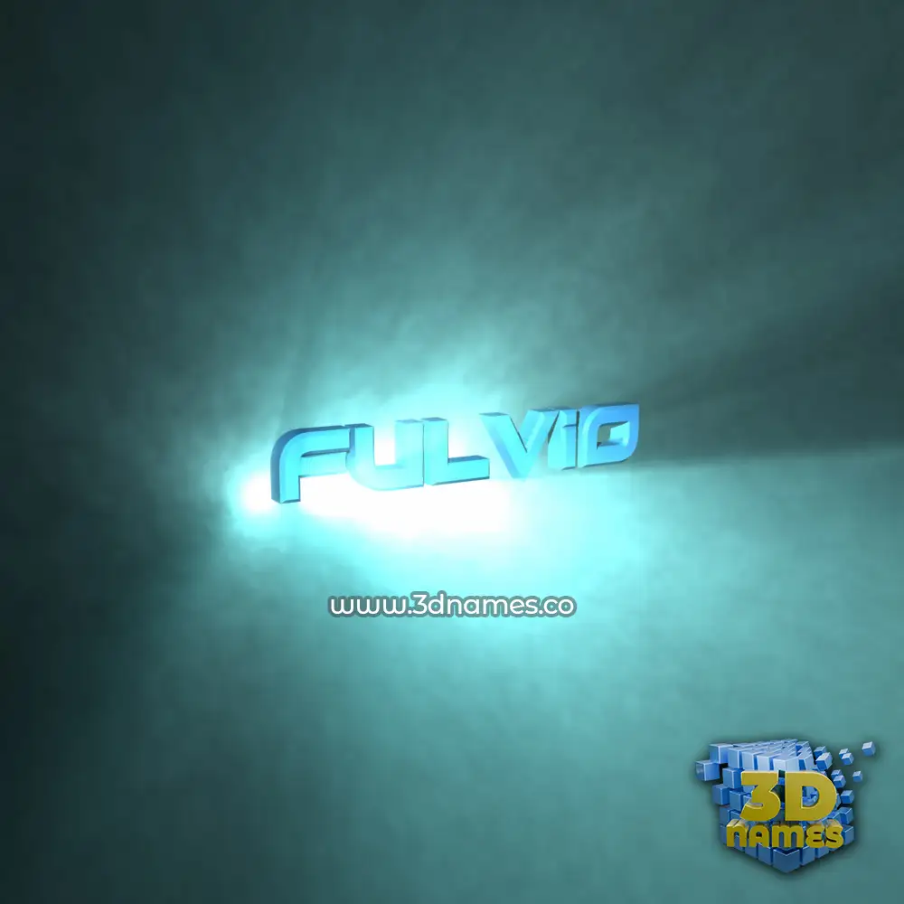 fulvio in Light Shine style - 3D name wallpaper