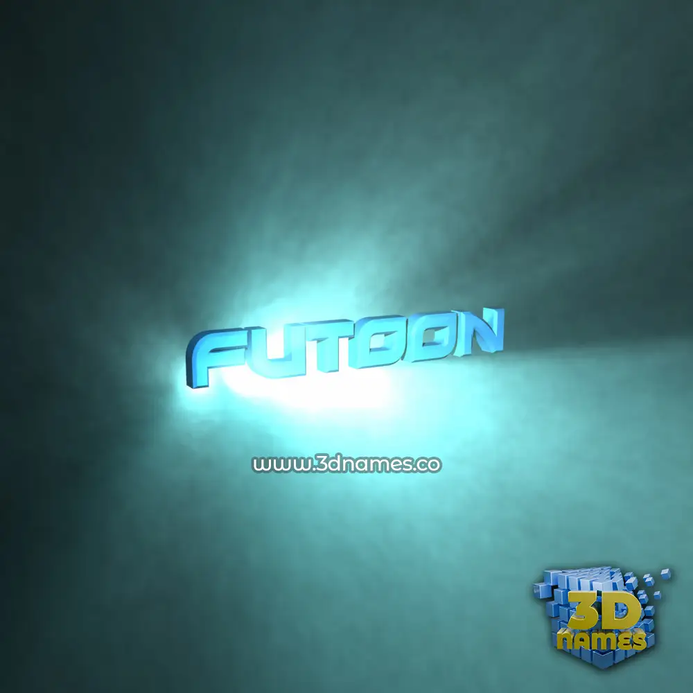 futoon in Light Shine style - 3D name wallpaper