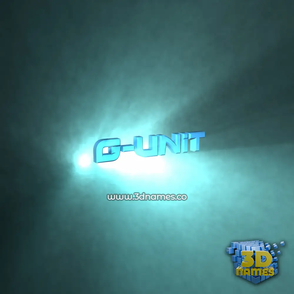 g-unit in Light Shine style - 3D name wallpaper