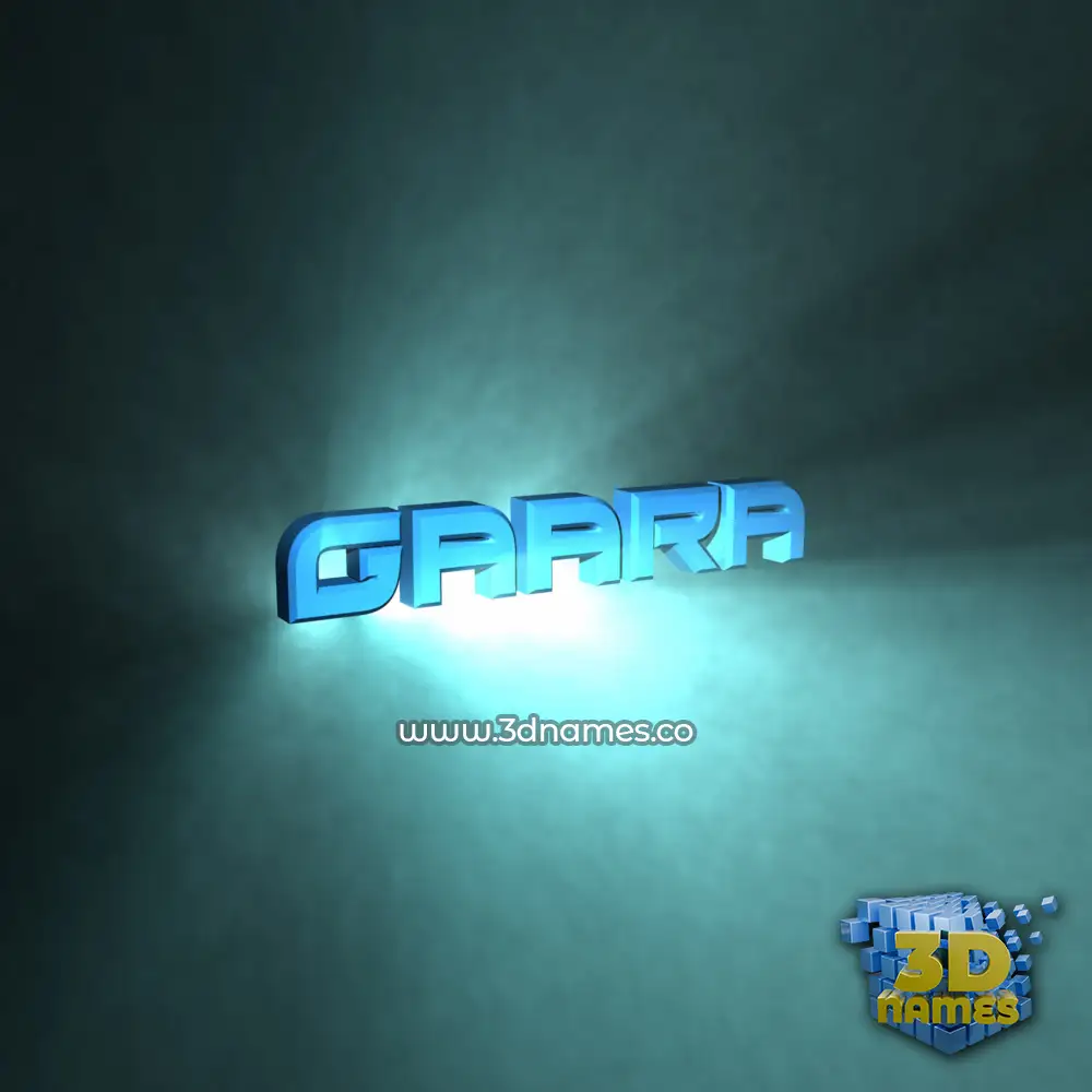 gaara in Light Shine style - 3D name wallpaper