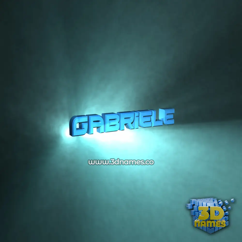 gabriele in Light Shine style - 3D name wallpaper