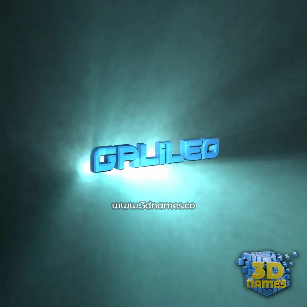 galileo in Light Shine style - 3D name wallpaper