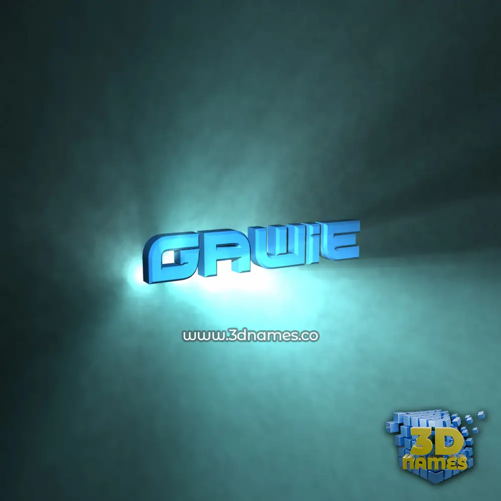 gawie in Light Shine style - 3D name wallpaper