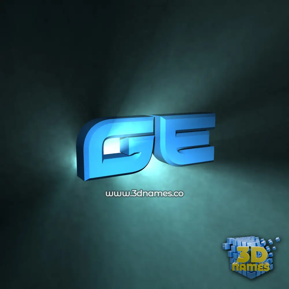 ge in Light Shine style - 3D name wallpaper