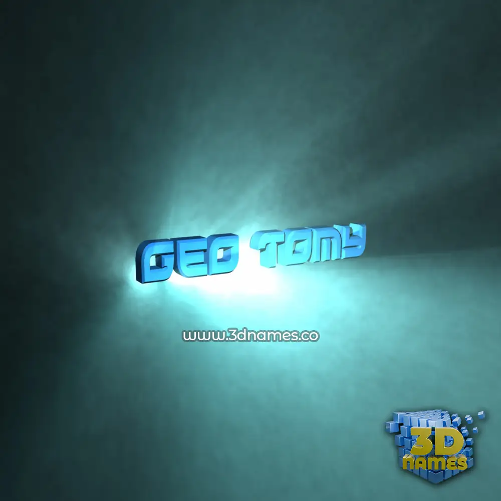 geo tomy in Light Shine style - 3D name wallpaper
