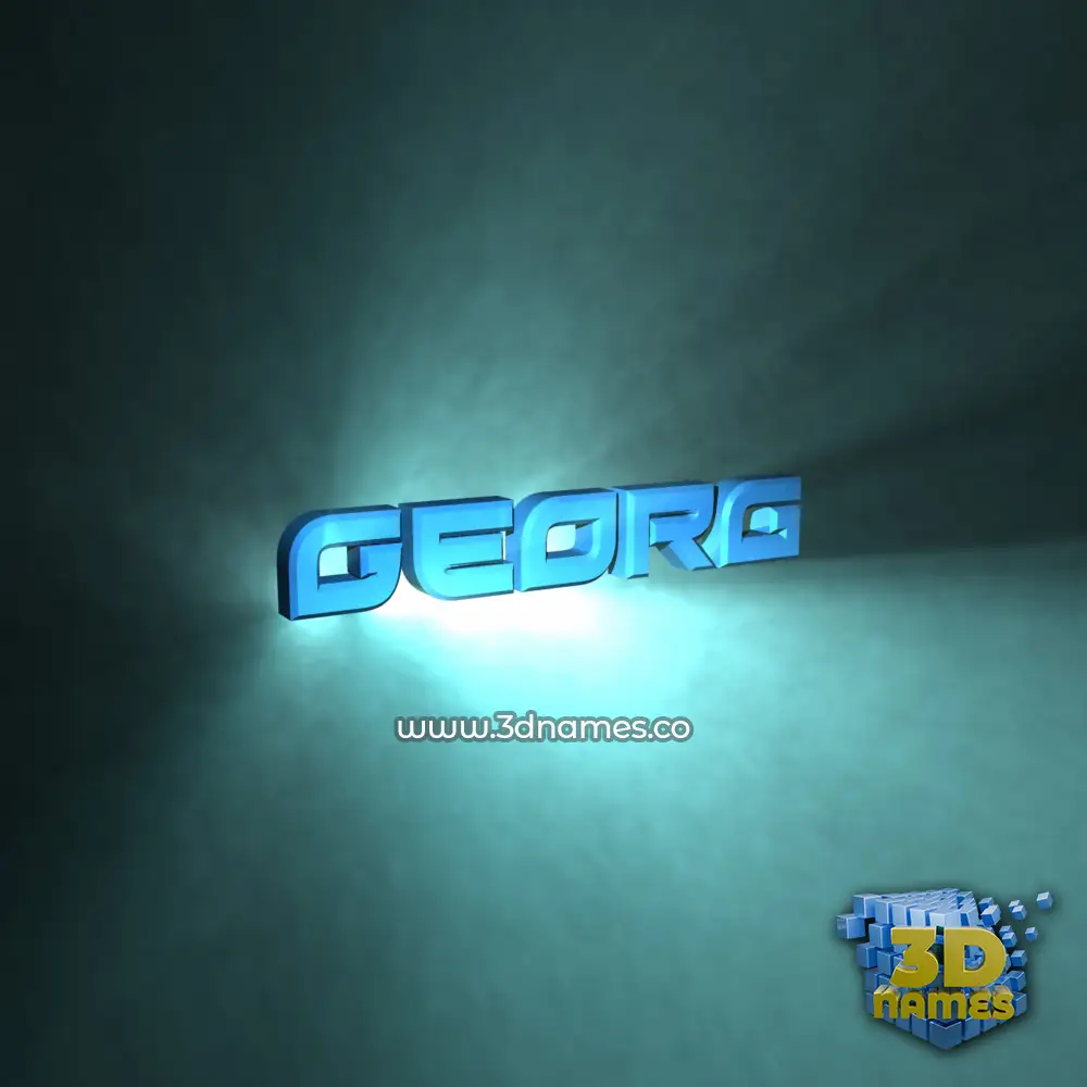 georg in Light Shine style - 3D name wallpaper