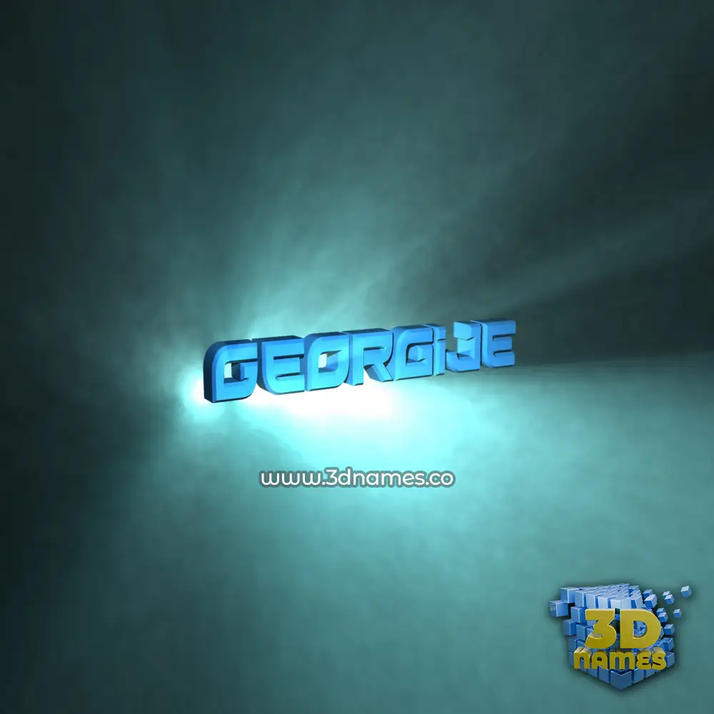 georgije in Light Shine style - 3D name wallpaper