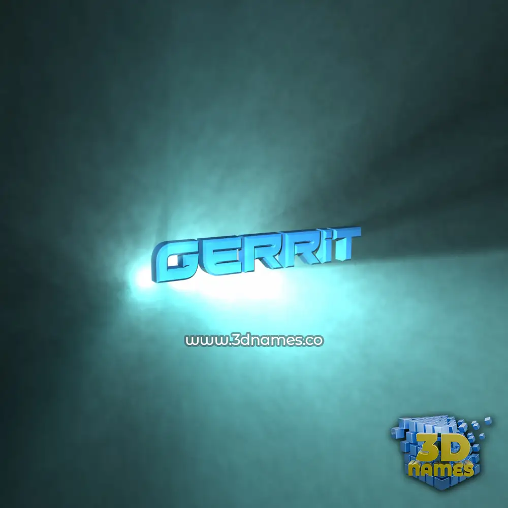 gerrit in Light Shine style - 3D name wallpaper