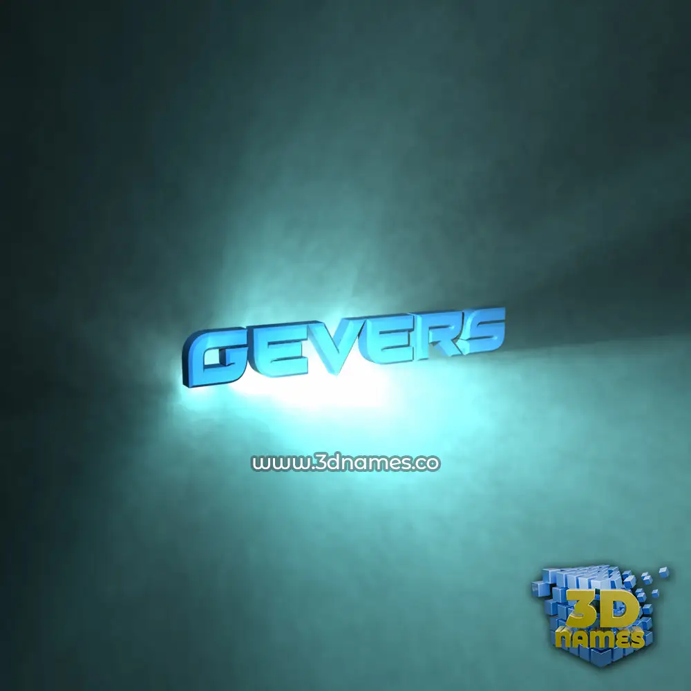 gevers in Light Shine style - 3D name wallpaper