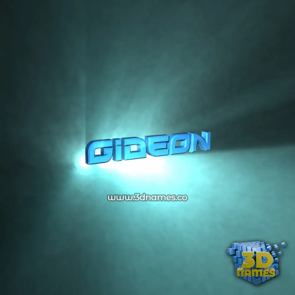 gideon in Light Shine style - 3D name wallpaper