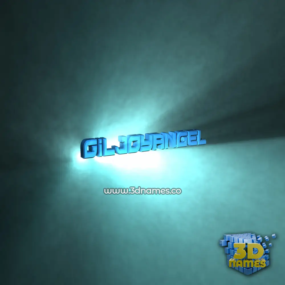 giljoyangel in Light Shine style - 3D name wallpaper