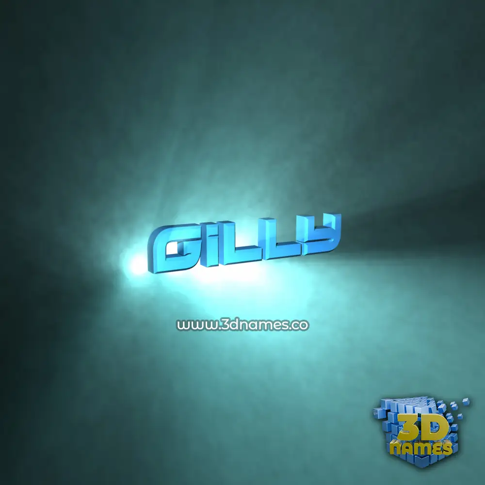 gilly in Light Shine style - 3D name wallpaper