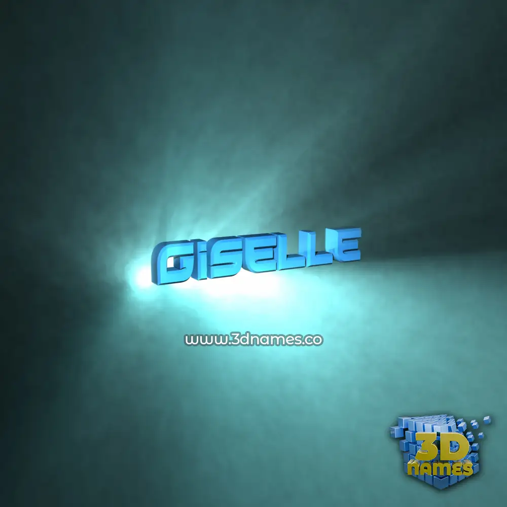 giselle in Light Shine style - 3D name wallpaper