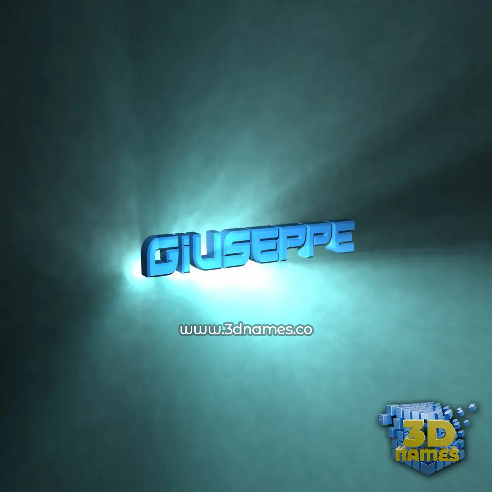 giuseppe in Light Shine style - 3D name wallpaper