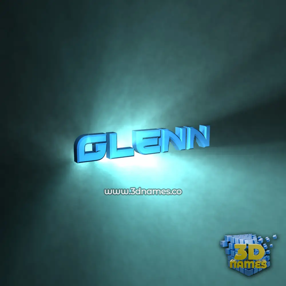 glenn in Light Shine style - 3D name wallpaper