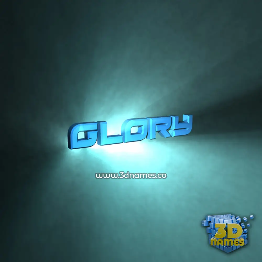glory in Light Shine style - 3D name wallpaper