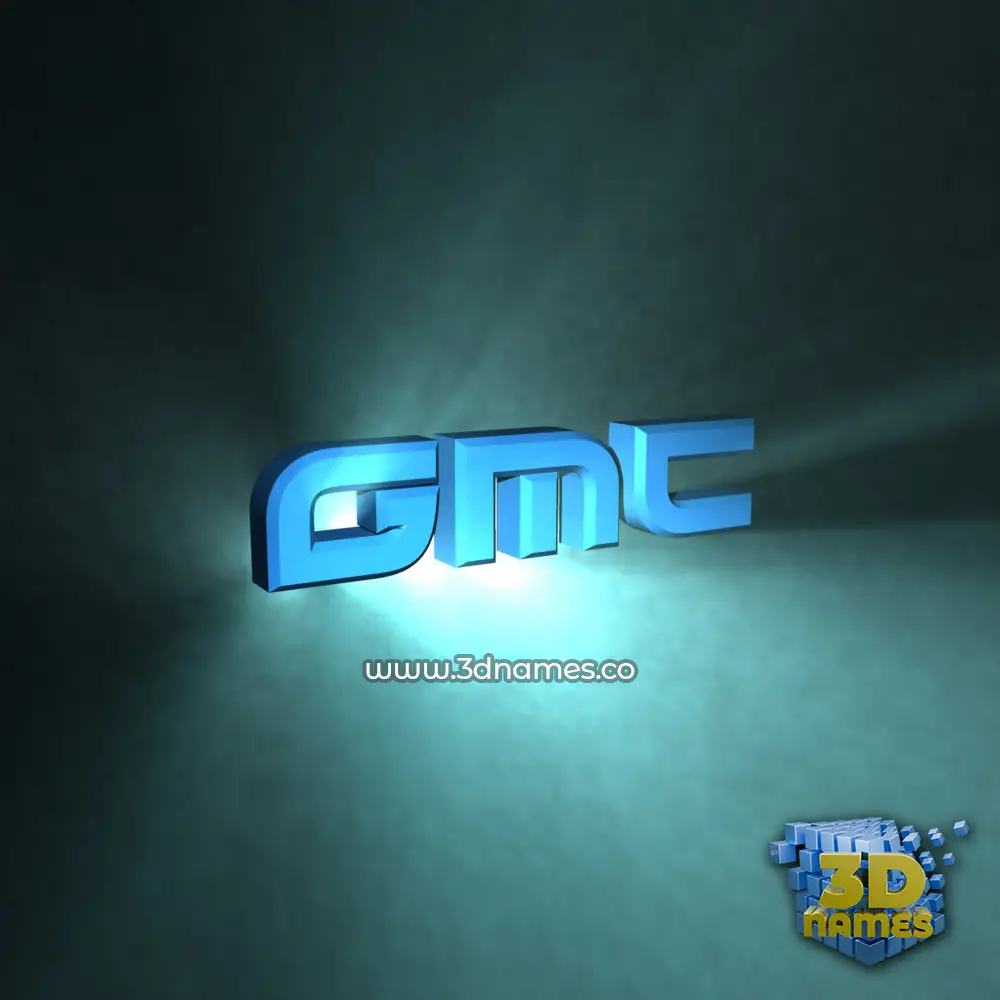 gmc in Light Shine style - 3D name wallpaper