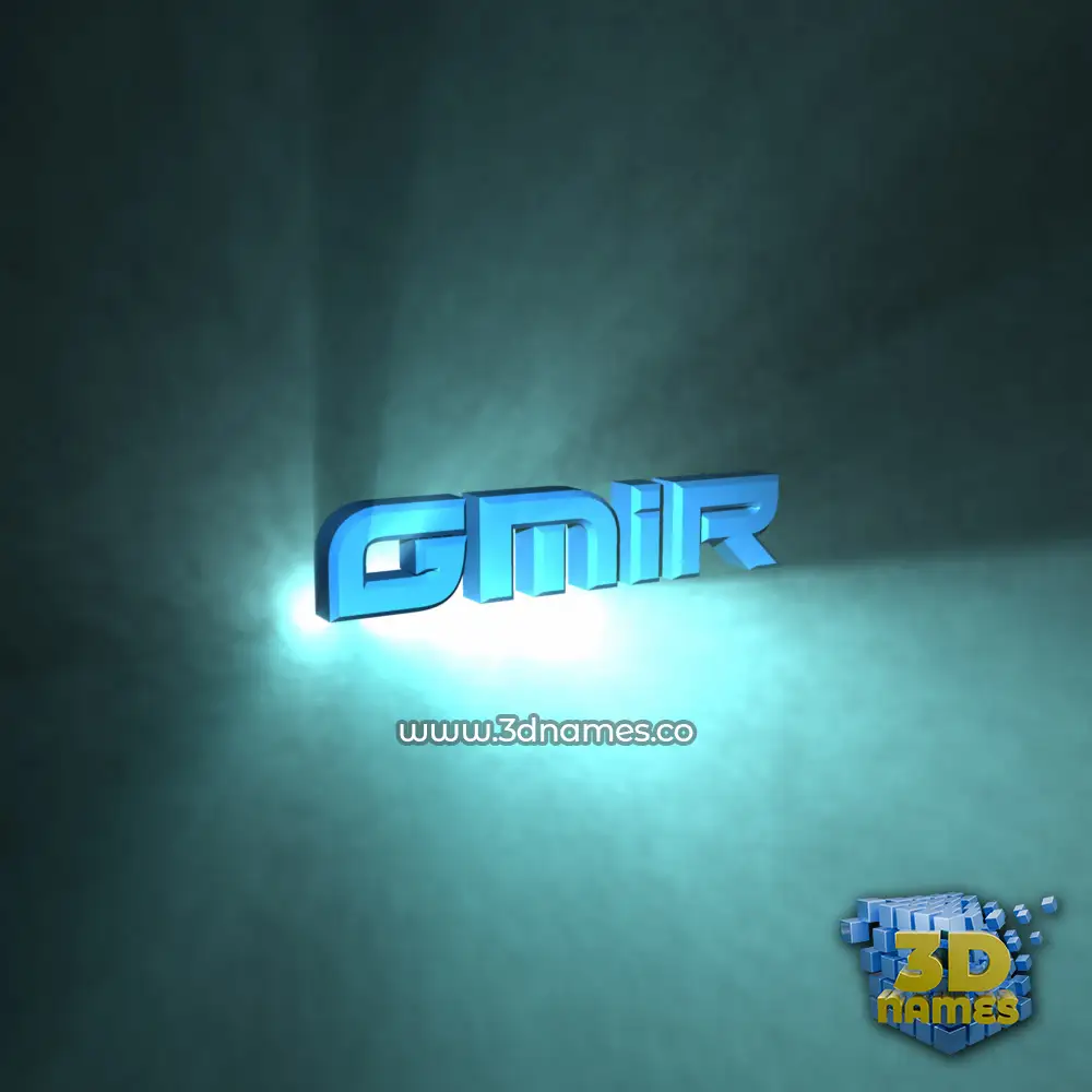 gmir in Light Shine style - 3D name wallpaper