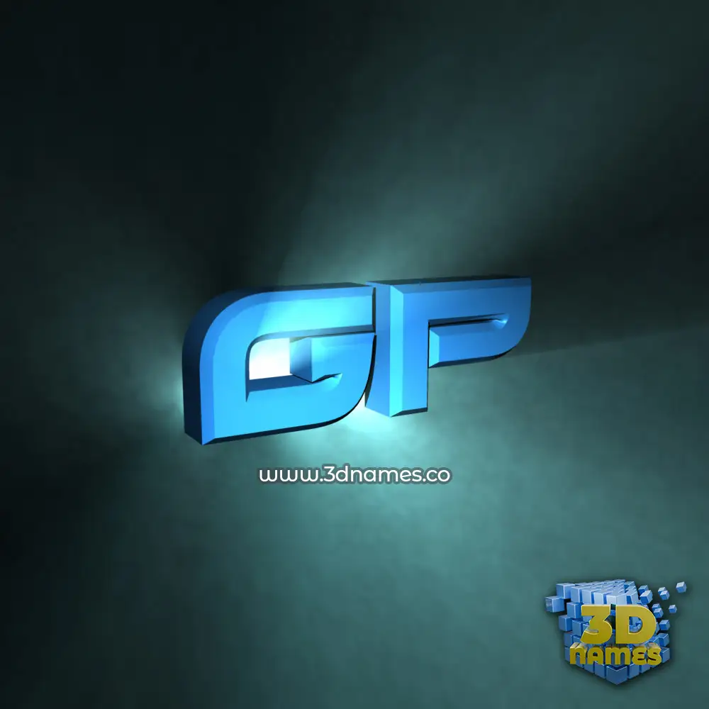 gp in Light Shine style - 3D name wallpaper