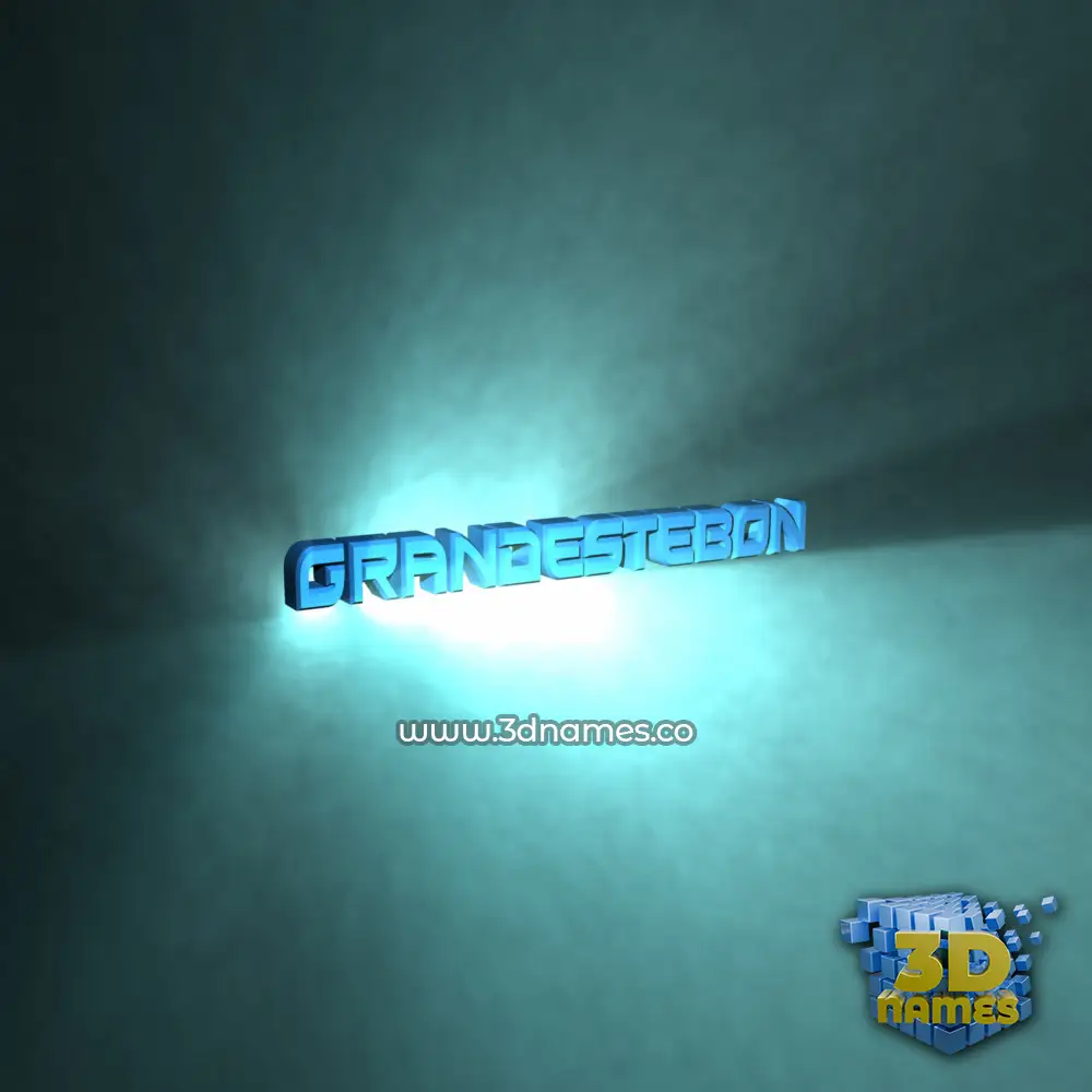 grandestebon in Light Shine style - 3D name wallpaper