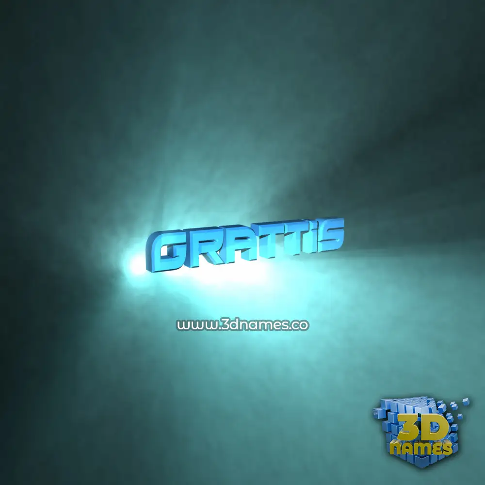 grattis in Light Shine style - 3D name wallpaper