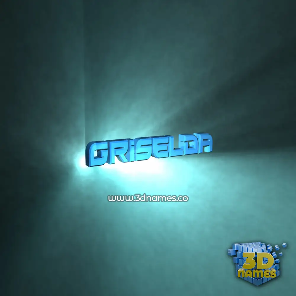 griselda in Light Shine style - 3D name wallpaper