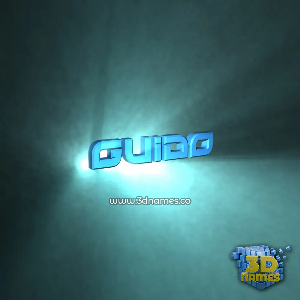 guido in Light Shine style - 3D name wallpaper