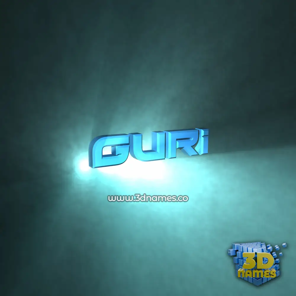 guri in Light Shine style - 3D name wallpaper