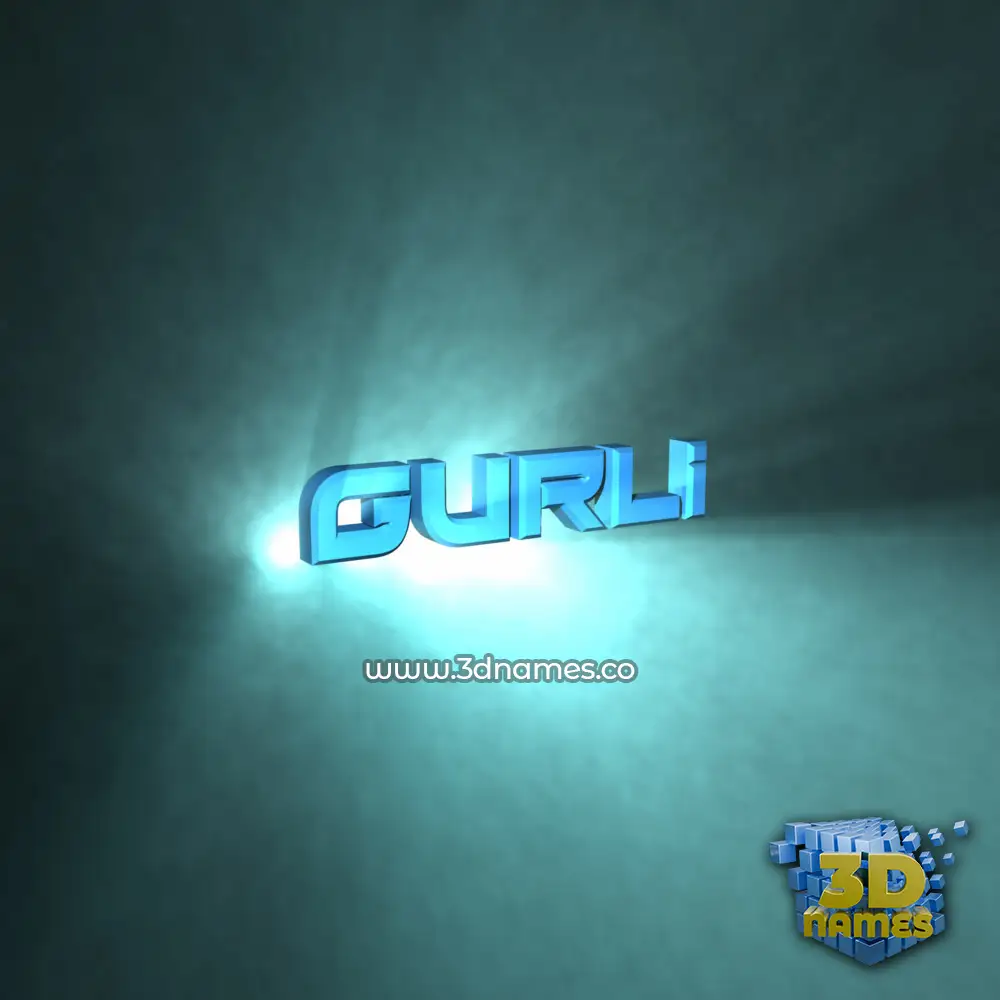 gurli in Light Shine style - 3D name wallpaper