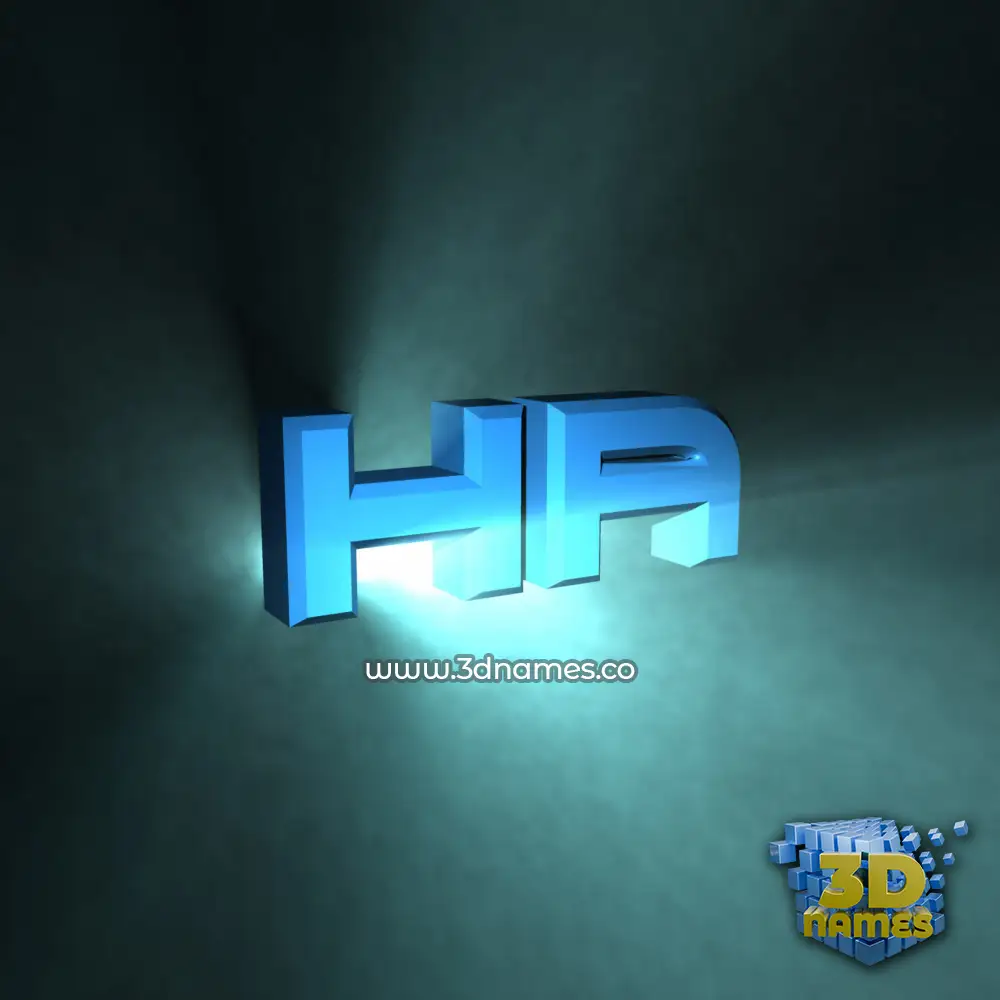 ha in Light Shine style - 3D name wallpaper