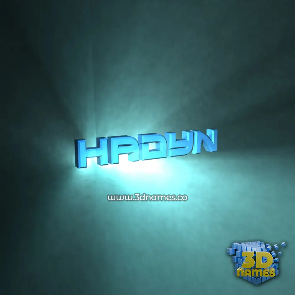 hadyn in Light Shine style - 3D name wallpaper