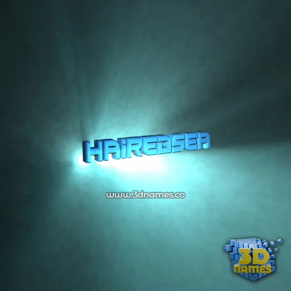 hairedsea in Light Shine style - 3D name wallpaper