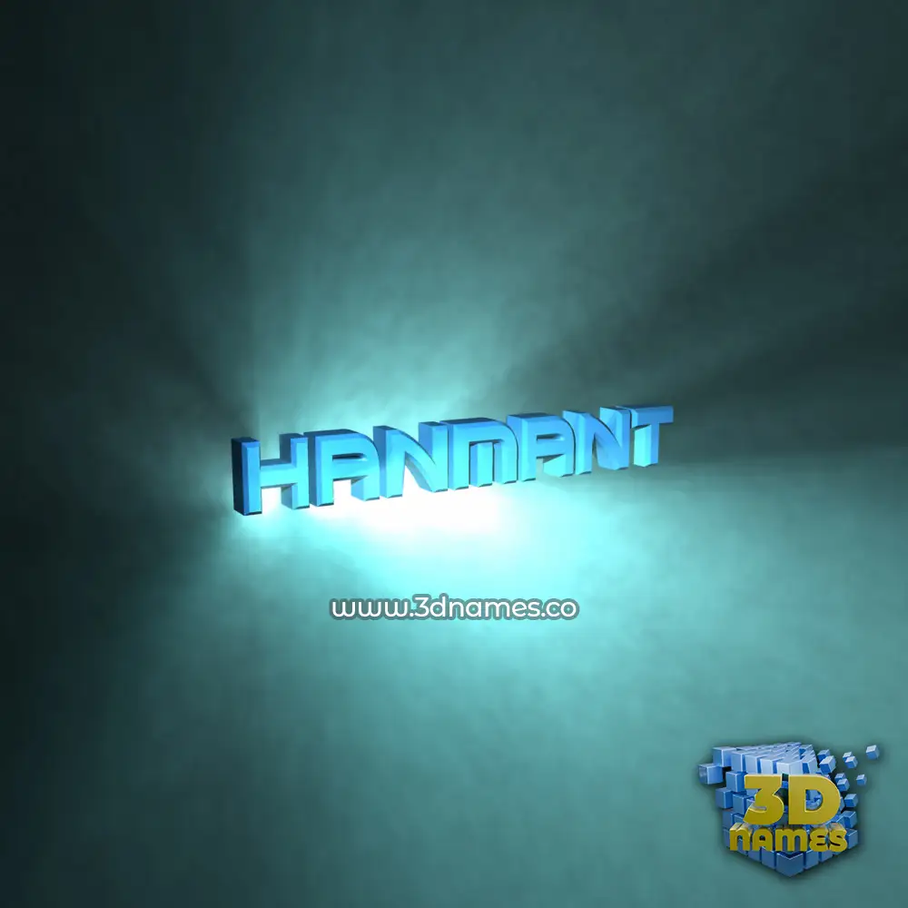 hanmant in Light Shine style - 3D name wallpaper