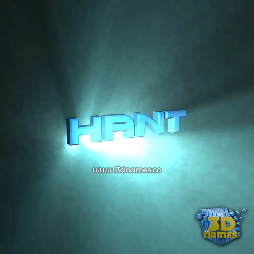 hant in Light Shine style - 3D name wallpaper