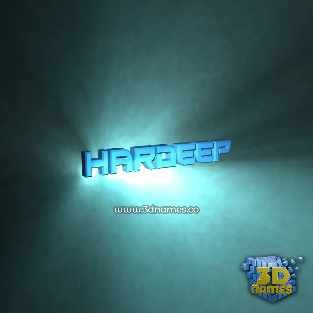 hardeep in Light Shine style - 3D name wallpaper