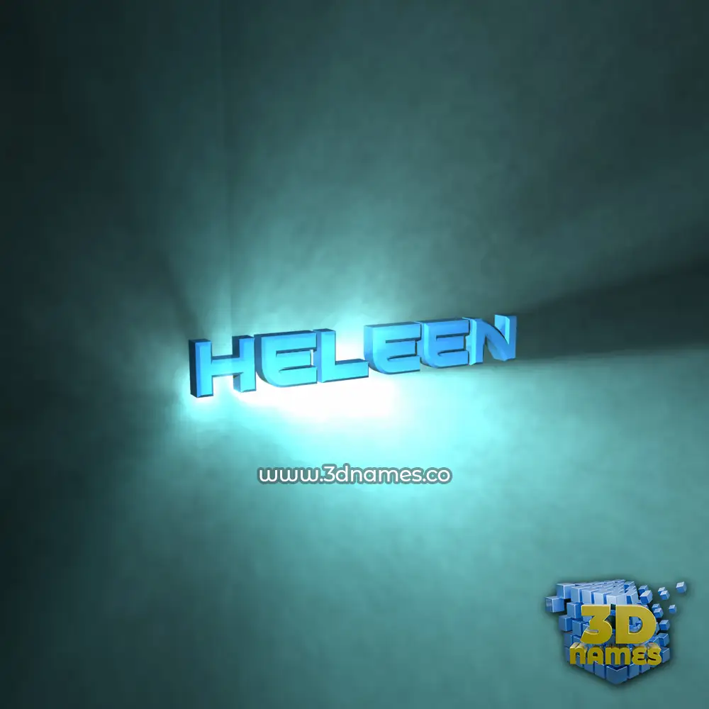 heleen in Light Shine style - 3D name wallpaper