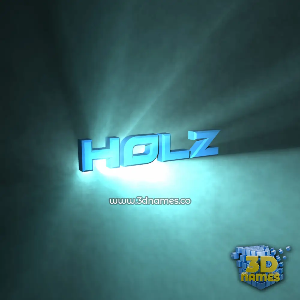 holz in Light Shine style - 3D name wallpaper