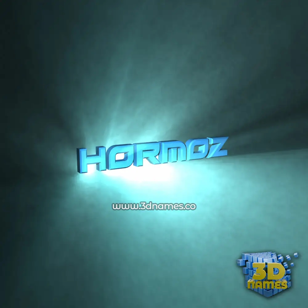 hormoz in Light Shine style - 3D name wallpaper