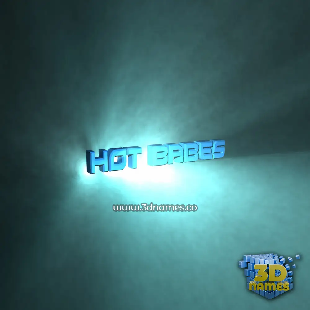 hot babes in Light Shine style - 3D name wallpaper