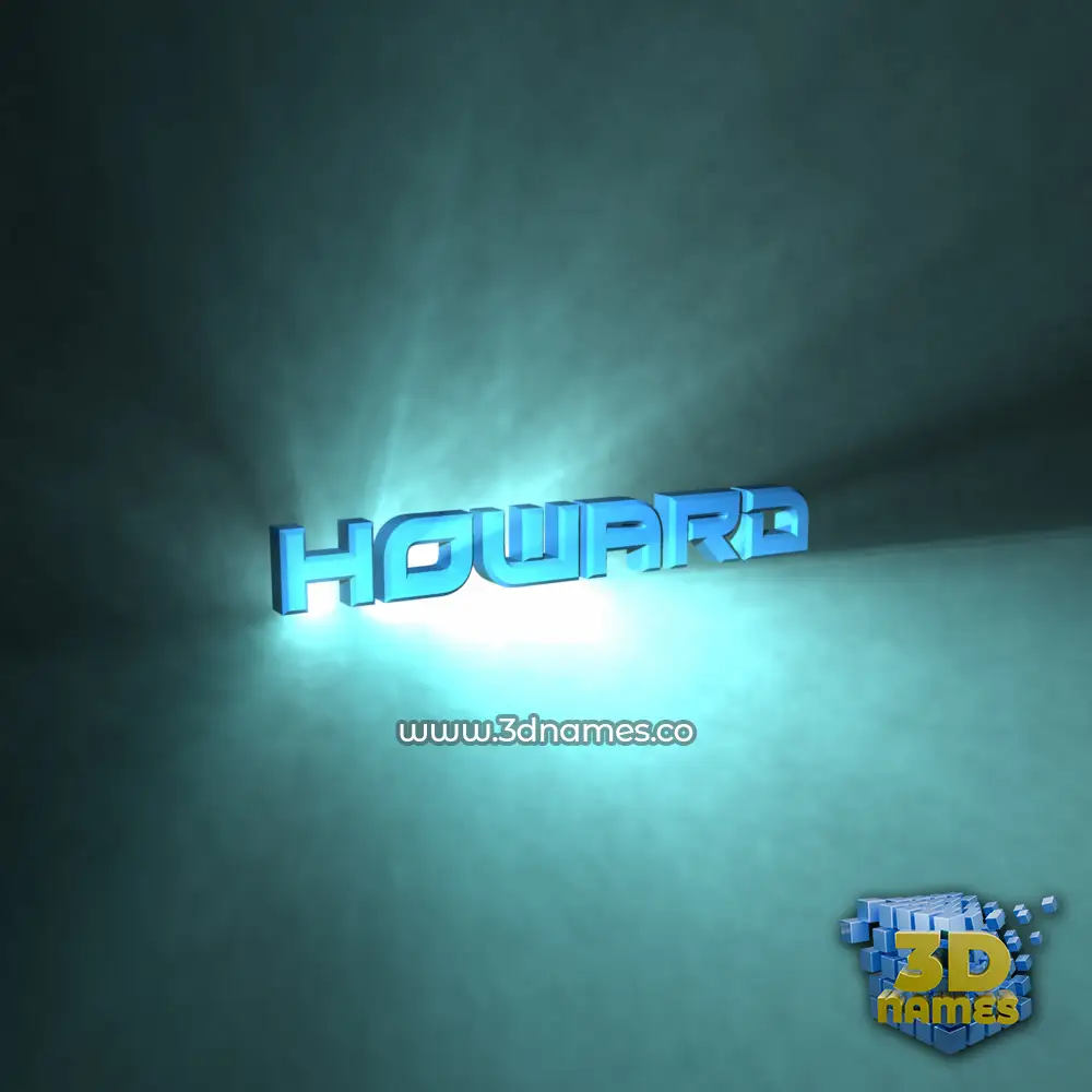 howard in Light Shine style - 3D name wallpaper