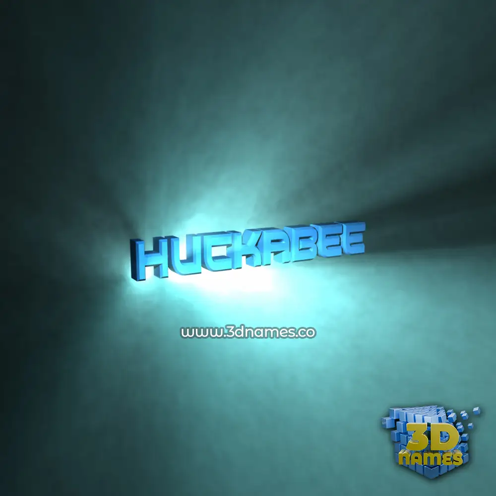 huckabee in Light Shine style - 3D name wallpaper