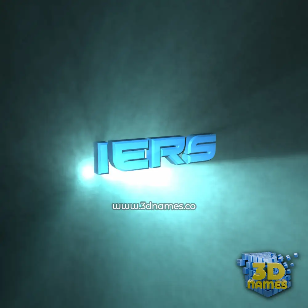 iers in Light Shine style - 3D name wallpaper